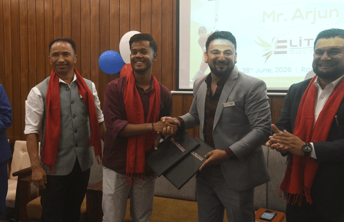 अर्जुन कुमाल इलाइट मुभर्स एजुकेसन कन्सलटेन्सीको ब्रान्ड एम्बासडर नियुक्त