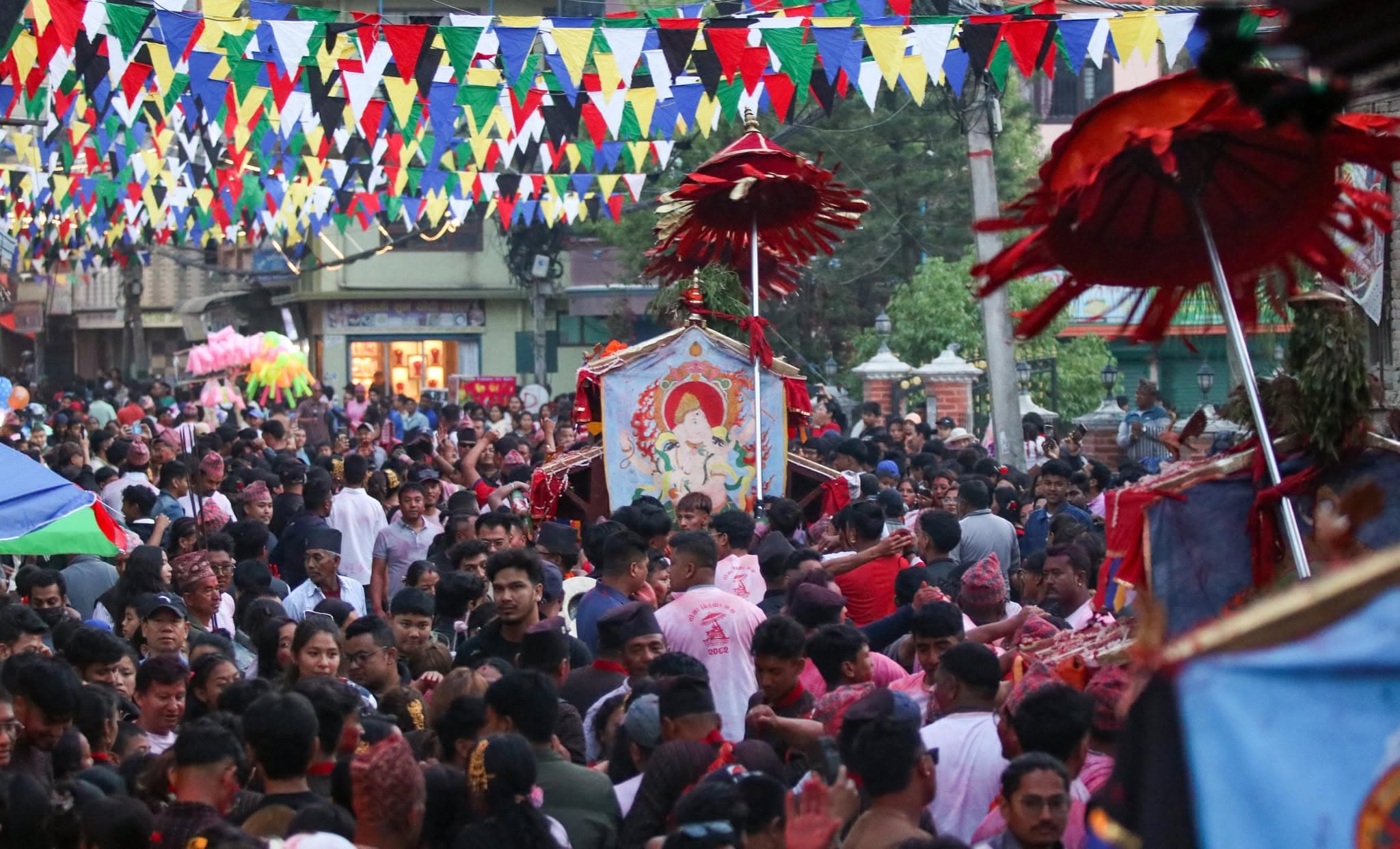 बिस्केट जात्रामा सीसी क्यामरा र ड्रोनबाट निगरानी