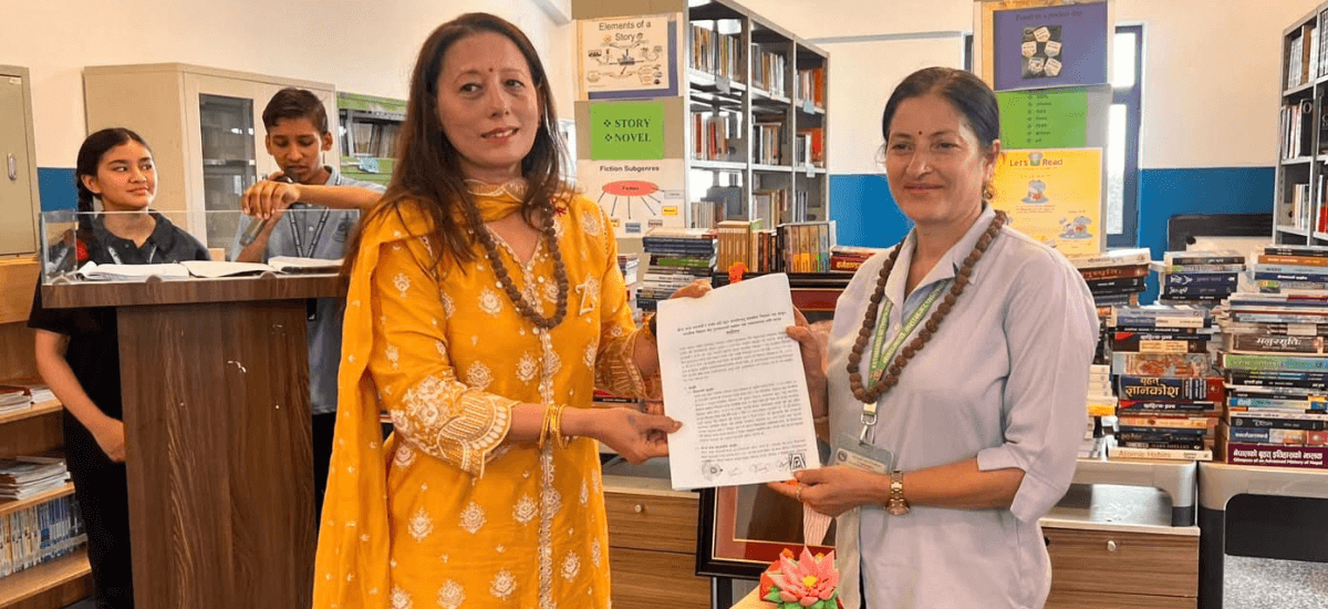 जोन्टा क्लब काठमाडौंले विद्यालयका पुस्तकालयलाई दियो १६ सय भन्दा बढी पुस्तक