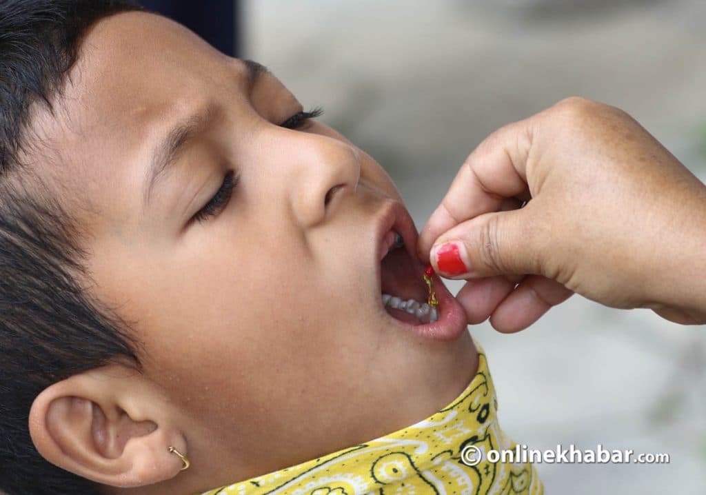 Vitamin A capsules administered to 2.3 million children