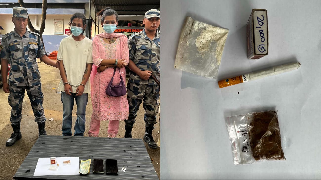 लागुऔषधसहित २ जना पक्राउ