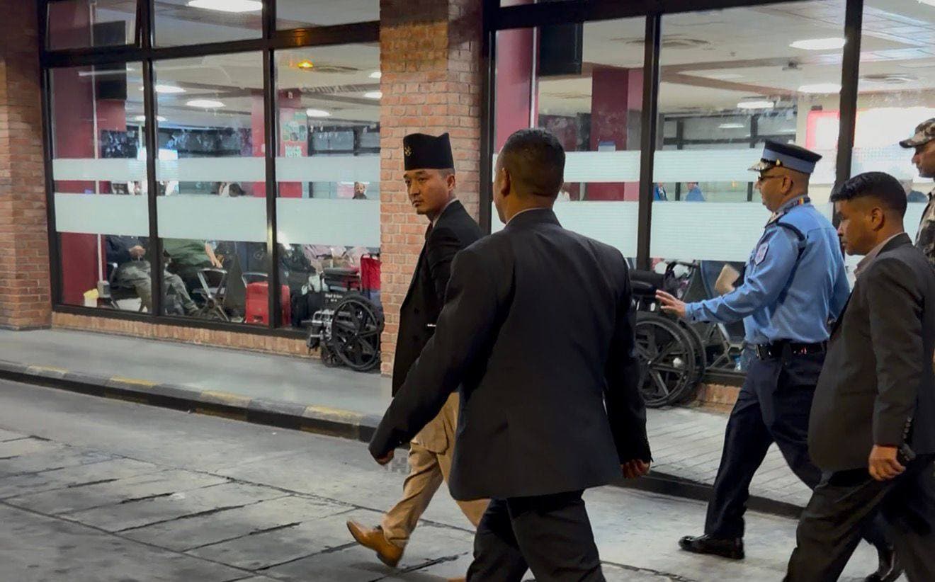 गृहमन्त्री गुरुङ त्रिभुवन विमानस्थलको अनुगमनमा