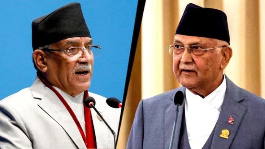 प्रदेशको सत्ताबारे सहमति खोज्न छुट्टाछुट्टै छलफल गर्दै प्रचण्ड-ओली