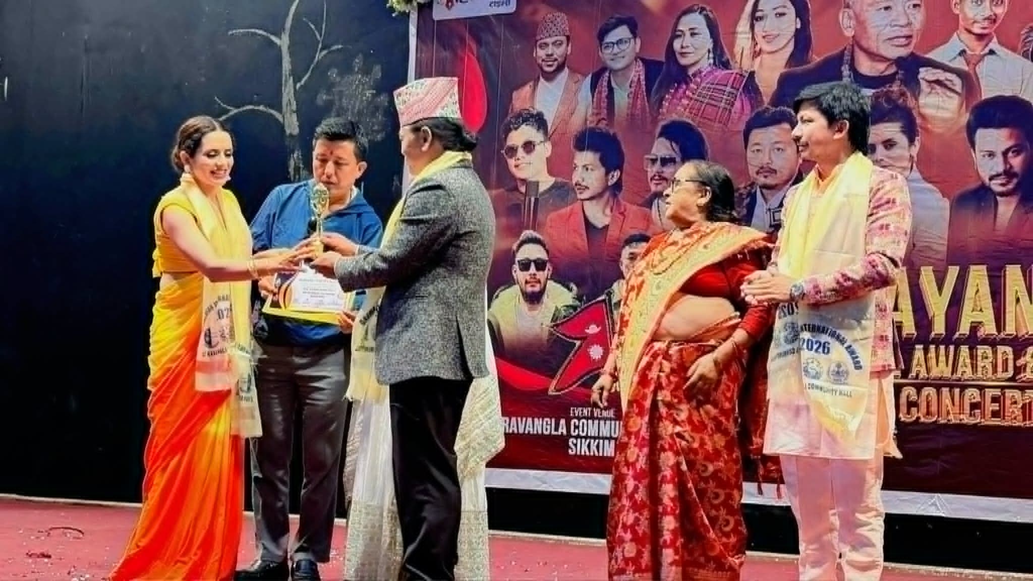 सिक्किममा हिमालयन इन्टरनेशनल अवार्ड–२०२६ सम्पन्न, दर्जनौं स्रष्टा र कलाकार सम्मानित