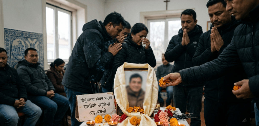 पोर्चुगलमा महिनामै ५ नेपालीको मृत्यु, शव फर्काउन चन्दाकै भर