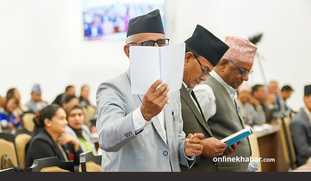 विपक्षी सांसदलाई बाँडिएको ‘प्रतिनिधिसभा नियमावली २१९’ खाली