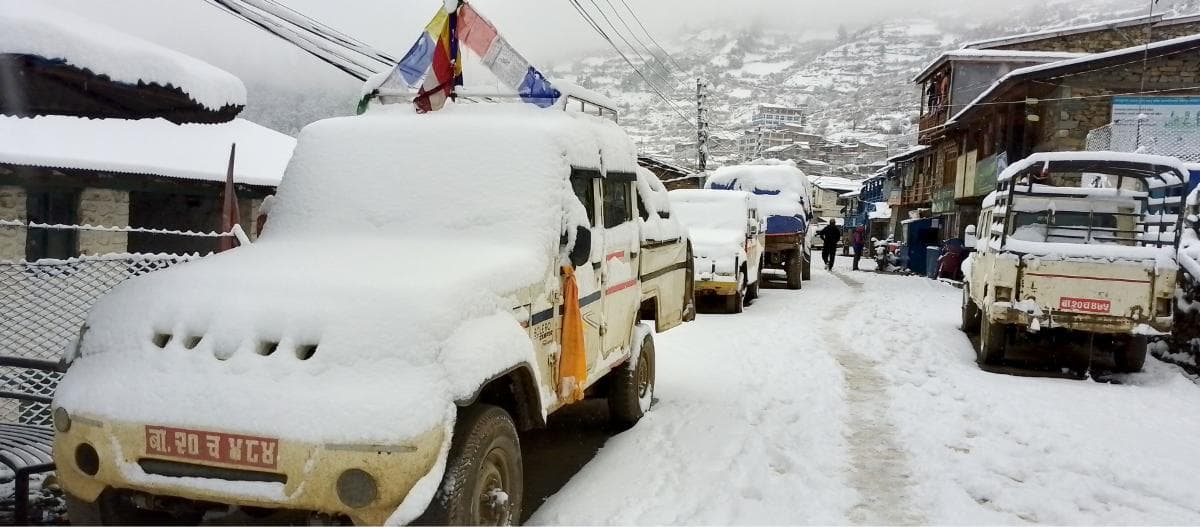 मुगुमा भारी वर्षा, चिसो बढेपछि जनजीवन कष्टकर