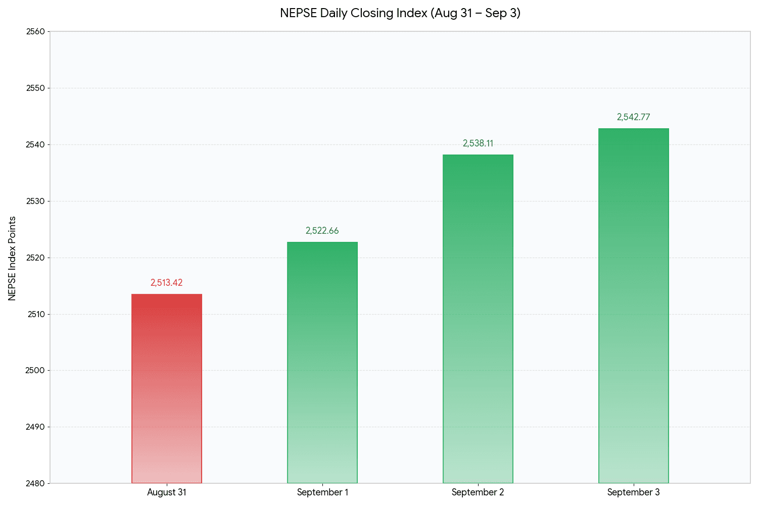NEPSE falls as flood concerns weigh on insurance, hydropower