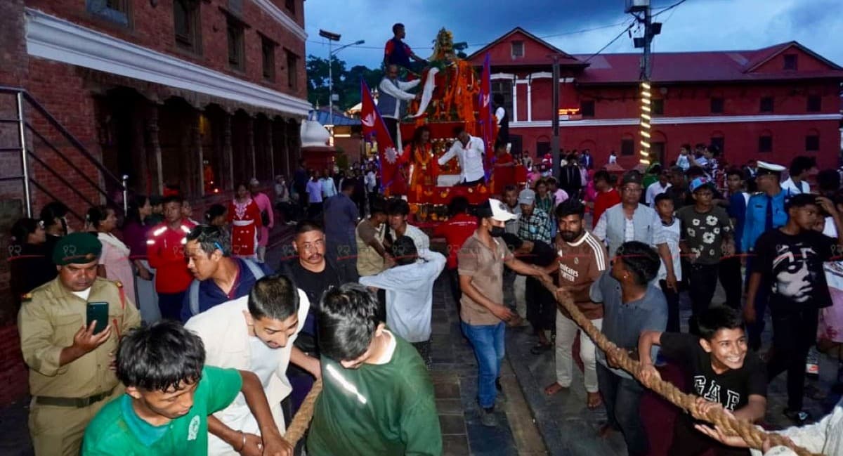 पशुपति क्षेत्रमा गंगामाई रथयात्रा
