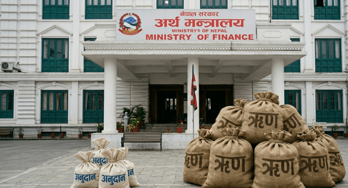 विकास सहायतामा अनुदान खुम्चिँदा ऋणको भार बढ्दै