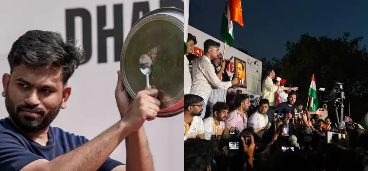 भारत : शिक्षामन्त्रीको राजीनामा माग्दै ‘ककरोच जनता पार्टी’ को विरोध रातमा पनि जारी