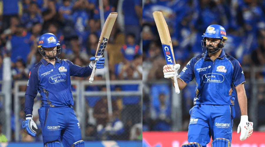 रिकेल्टन र रोहितको अर्धशतकमा मुम्बईको कीर्तिमानी जित