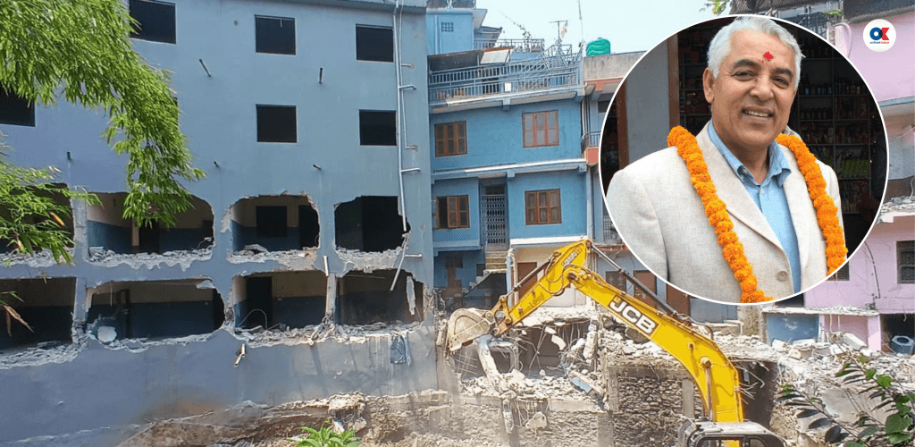 फिर्के खोलामा पूर्वमाओवादी नेताको ५ तले घर, भन्छन्- जुवा खेलेको थिएँ, हारेँ