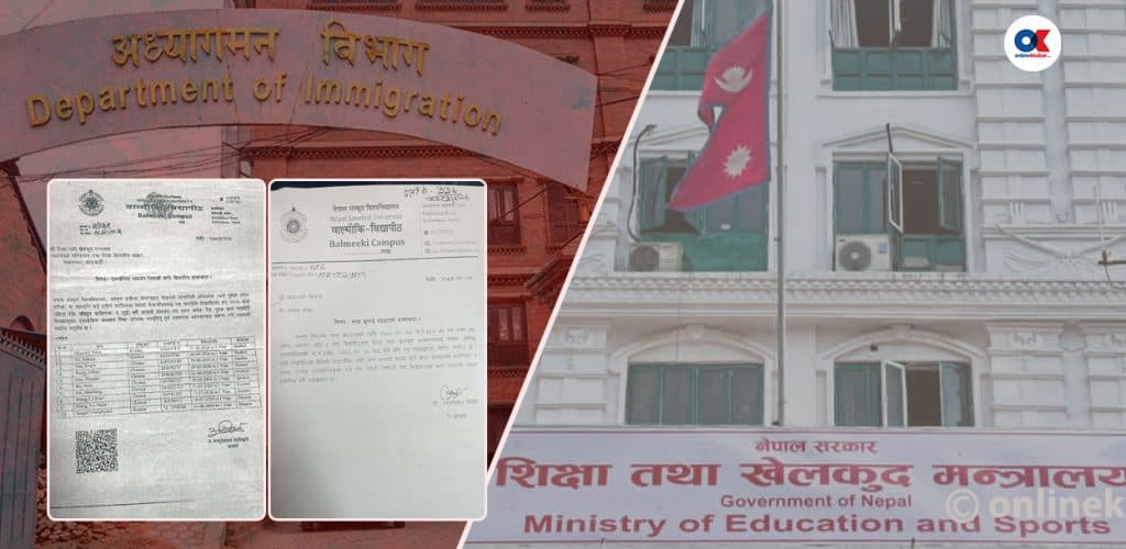 नक्कली पत्रका आधारमा १० विदेशीलाई भिसा सिफारिस