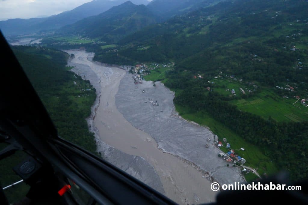 भोटेकोशीमा पुनः आएको बाढीको बहाव नारायणीमा पुग्दा खतराको तहभन्दा कम
