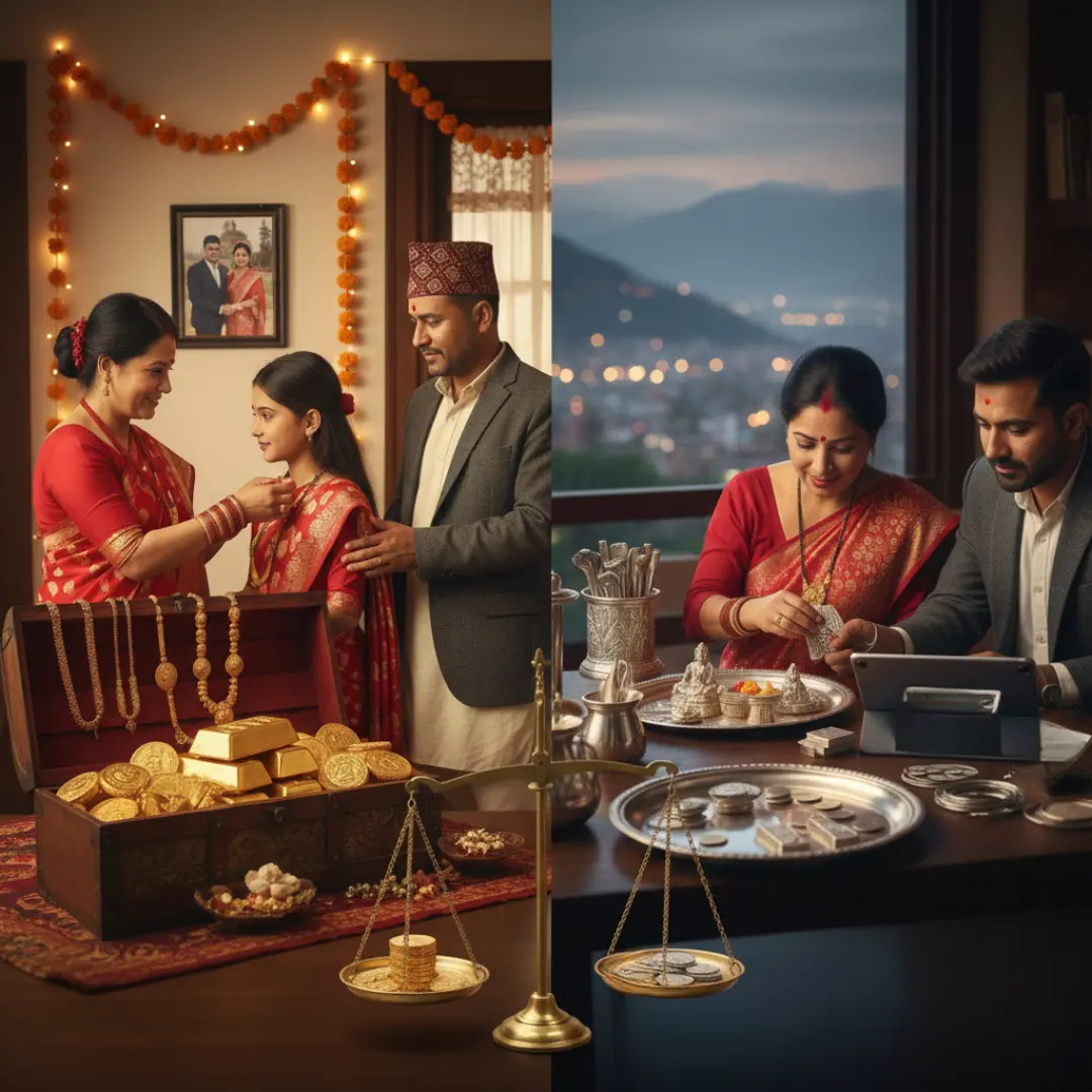 Nepalese cultural use of gold and silver